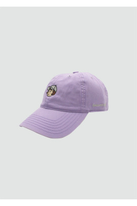 小妹刺繡棒球帽-淡紫色