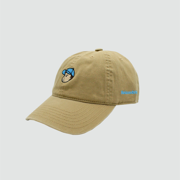 小弟刺繡棒球帽-卡其色