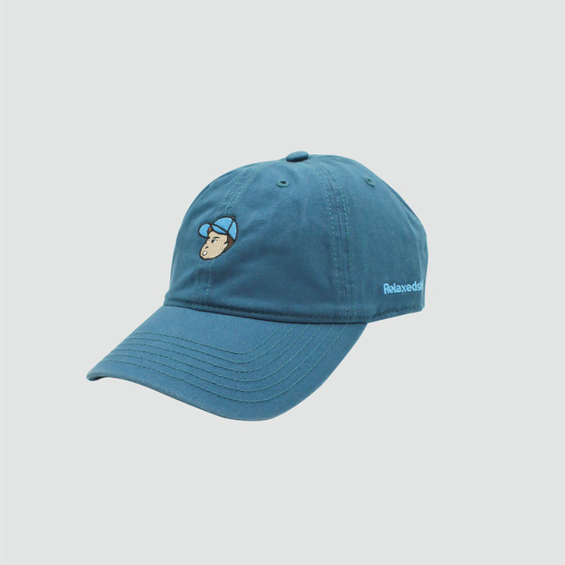 小弟刺繡棒球帽-藍綠色