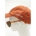 小妹刺繡棒球帽-橘紅色_5