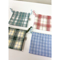 格紋小束口袋-粉色/青綠色/藍色/黃綠色_1