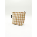 梯形拉鍊小包 -杏黃色_3