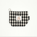 梯形拉鍊小包 -黑白色_5