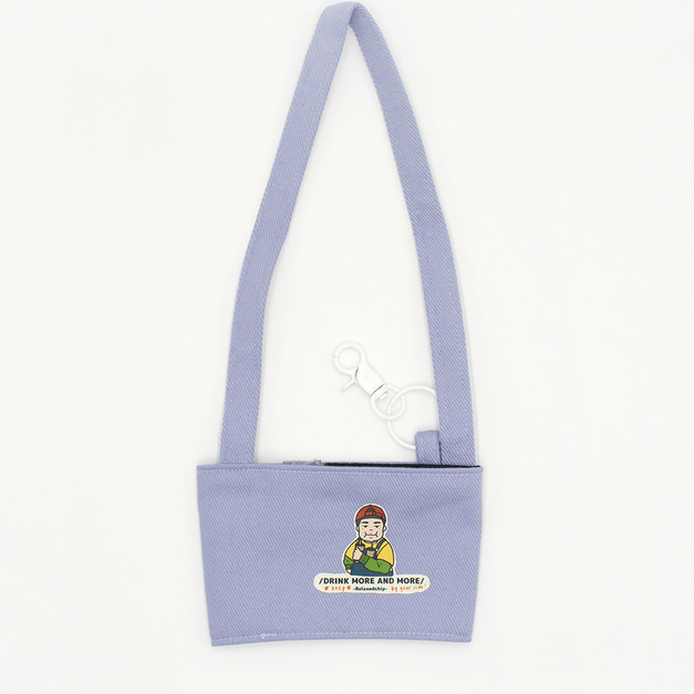 Bob小弟款飲料提袋-藍紫色