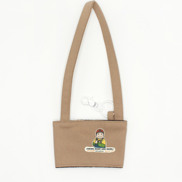 Bob小弟款飲料提袋-沙褐色