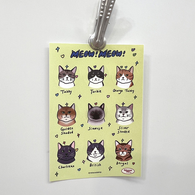貓貓圖鑑貼紙2.0