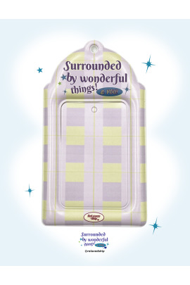 被美好事物圍繞卡套-紫色格紋