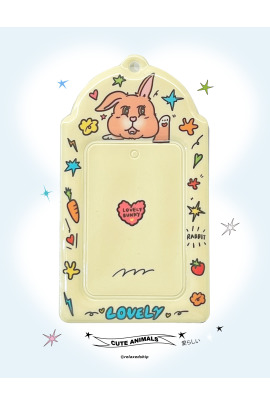 LOVELY BUNNY兔兔亮面卡套