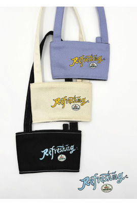 Refreshing飲料提袋-黑/藍/米白