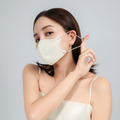 (Sis.vintage團購賣場) T N95 立體醫療口罩│氣密型│奶油白│香檳耳│30入_1