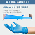 NBR輕柔無粉丁腈手套(100入) ｜藍色｜加厚款_2