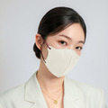 【任兩件$520】N95 立體醫療口罩│氣密型│奶油白│深紅耳│30入_1