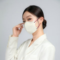 【任兩件$520】N95 立體醫療口罩│氣密型│奶油白│深紅耳│30入_3