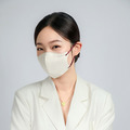 【任兩件$520】N95 立體醫療口罩│氣密型│奶油白│深紅耳│30入_4