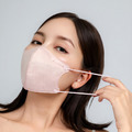 【任兩件$520】N95 立體醫療口罩│氣密型│淺褐粉│淡粉耳│30入_2