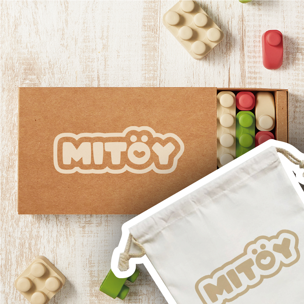 MiToy米多益-天然米香積木 (50pcs+品牌收納袋)