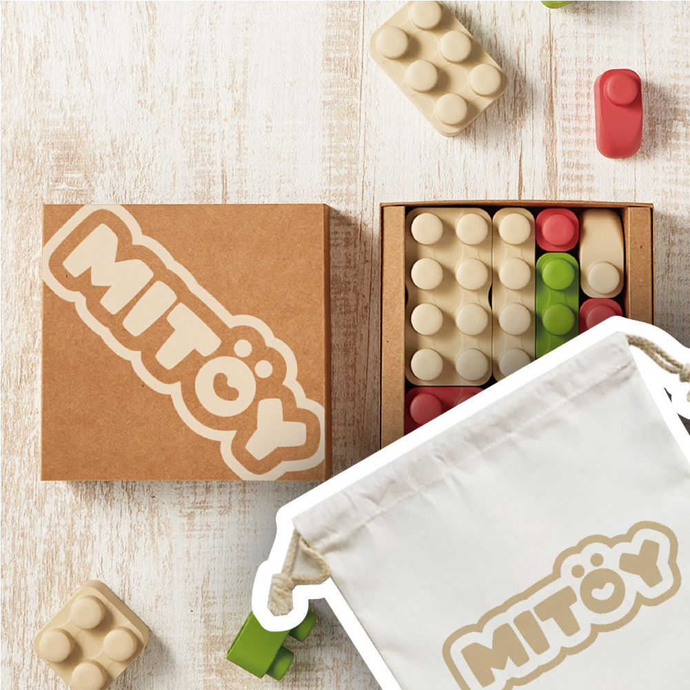 MiToy米多益-天然米香積木 (25pcs+品牌收納袋)