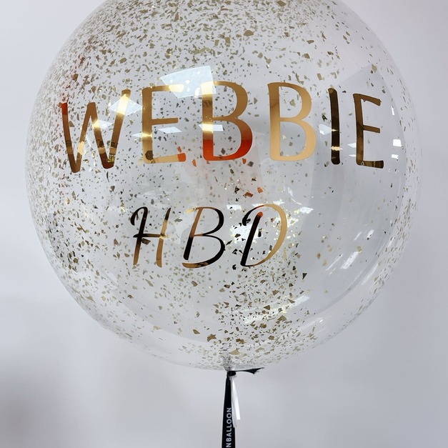 20吋金箔波波球 +$50