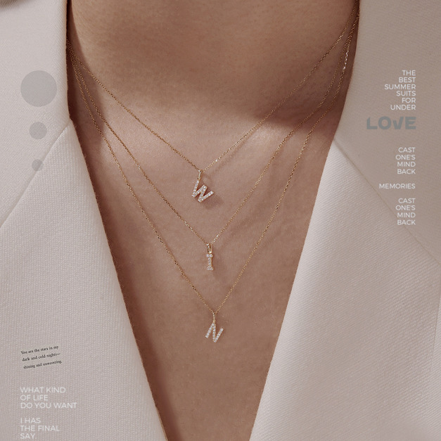 專屬於你的純銀字母項鍊