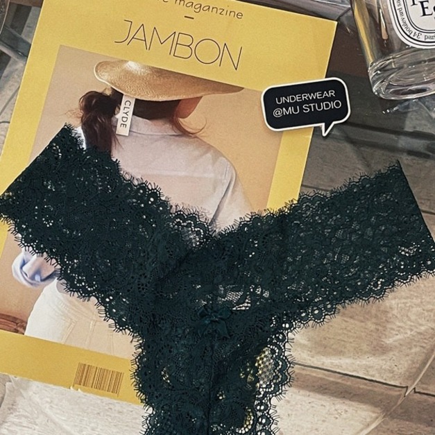 睫毛蕾絲墨綠(預購)