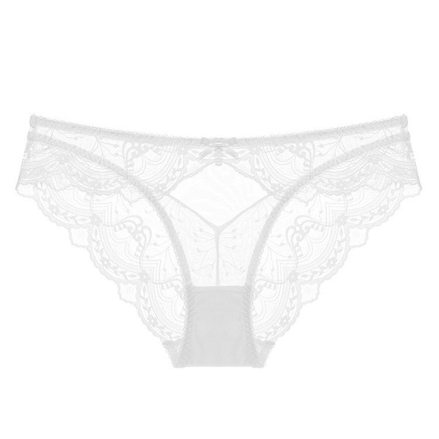 半包蕾絲拼接透膚白‘