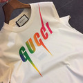 GUCCI 糖果色閃電圓領短袖T_3