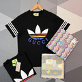 GUCCI X ADIDAS 藍黃紅三葉T_1