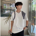 DIOR 老花LOGO拼接短袖T_3