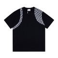 DIOR 老花LOGO拼接短袖T_7