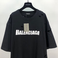 BALENCIAGA 破洞圓領短袖T_2