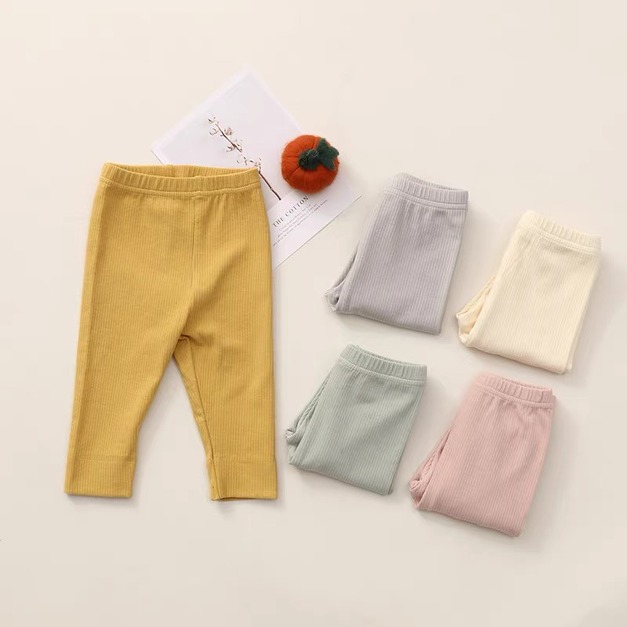 居家風素色棉質長褲