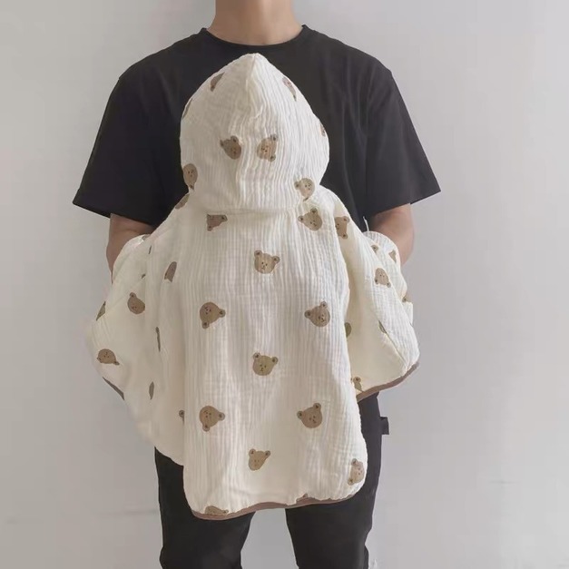 ins韓版熊熊小斗篷-現貨