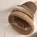森林系草編漁夫帽-米白,麻,咖_6