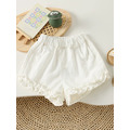 微甜風荷葉花邊短褲-白100/黃80,90,100/粉80,110_8