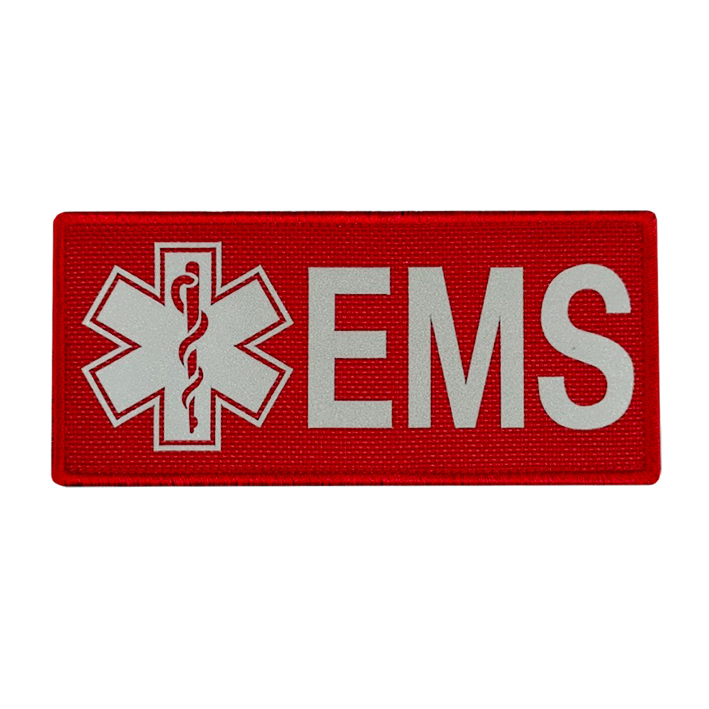 戰術風格魔鬼氈布章-A107-反光緊急醫療EMS(2色)