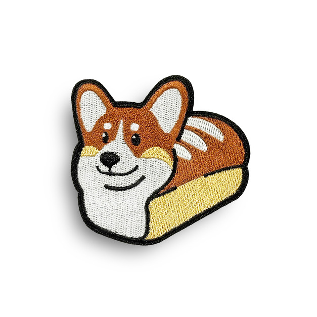 戰術風格魔鬼氈布章-A157A-柯基麵包