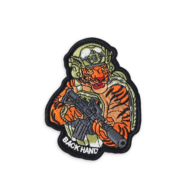 戰術風格魔鬼氈布章-A162A-戰鬥虎