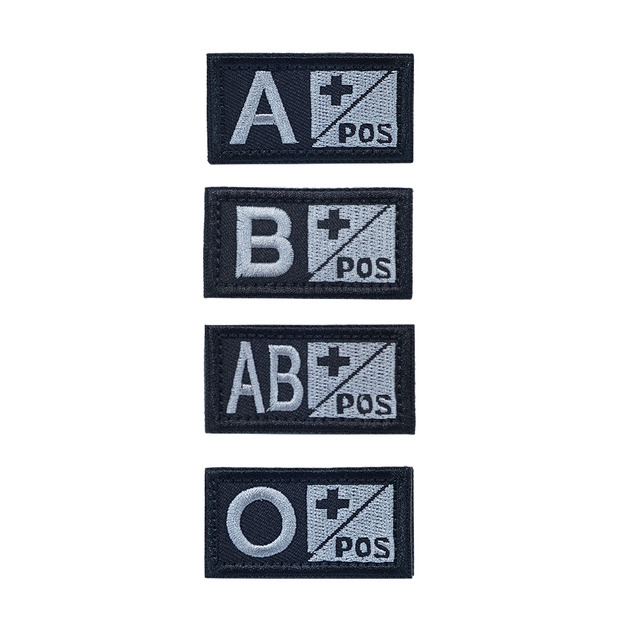 戰術風格魔鬼氈布章-A166-血型系列