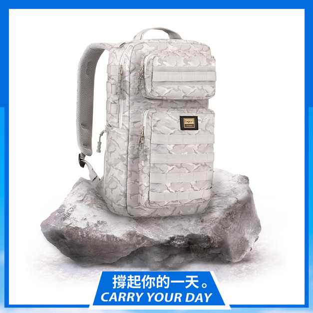潮流玩家軍風迷彩後背包-L(2色)