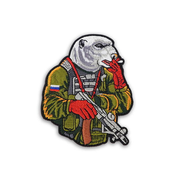 戰術風格魔鬼氈布章-A161B-戰鬥北極熊