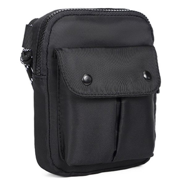 雙扣隨行小包 (都會極黑)