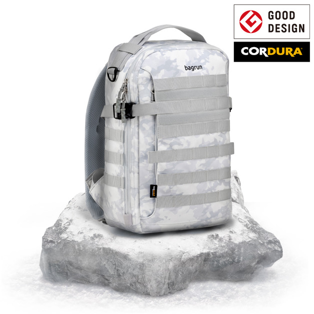 【福利品出清】全日玩家軍事風格後背包-雪地迷彩