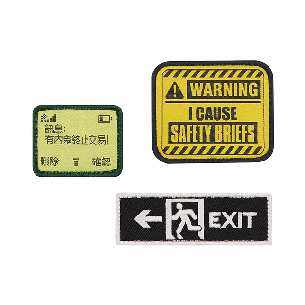 戰術風格魔鬼氈布章-A141,A145-警告標示