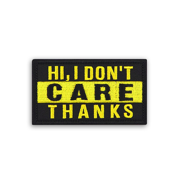 戰術風格魔鬼氈布章-A146-I don't care