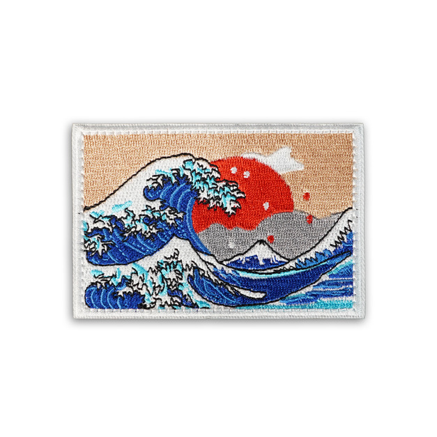 戰術風格魔鬼氈布章-A053d-浮世繪-方