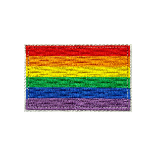 戰術風格魔鬼氈布章-A029-彩虹旗