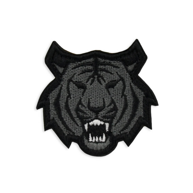 戰術風格魔鬼氈布章-A043-灰虎