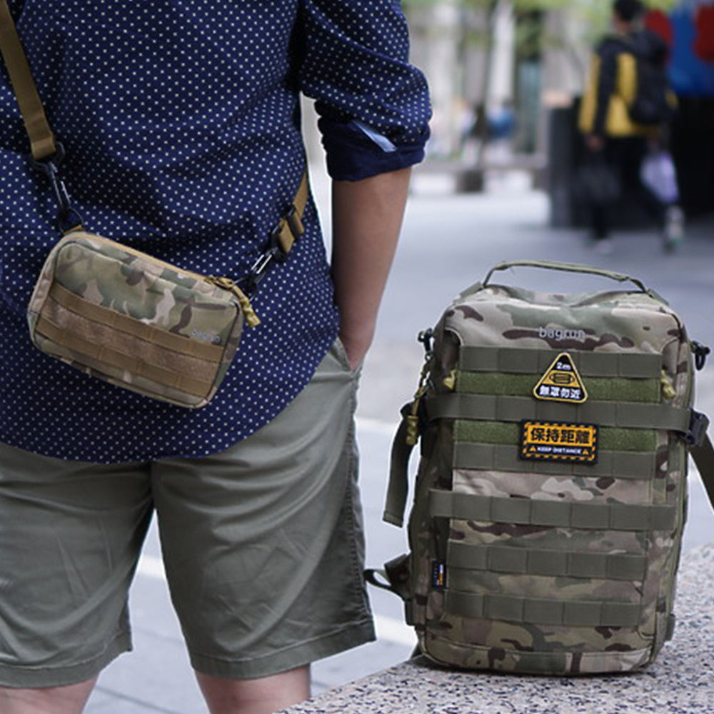 bagrun全日玩家軍事風格後背包｜輕量也有大空間 快扣設計超便利