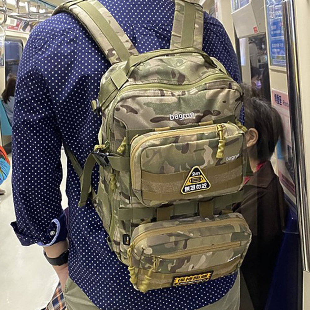 bagrun全日玩家軍事風格後背包｜輕量也有大空間 快扣設計超便利
