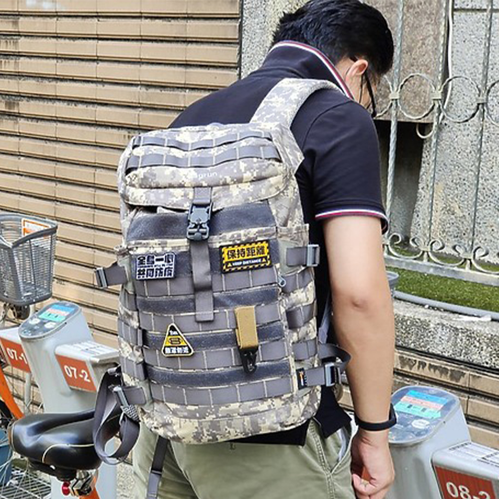 同島一心 共同防疫｜暮色迷彩 bagrun 都會玩家瞬開翻蓋後背包